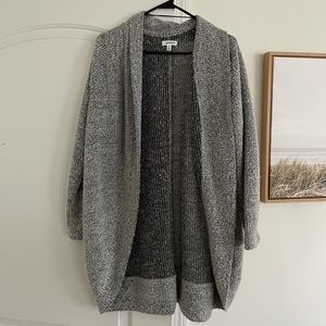 Gray cardigan